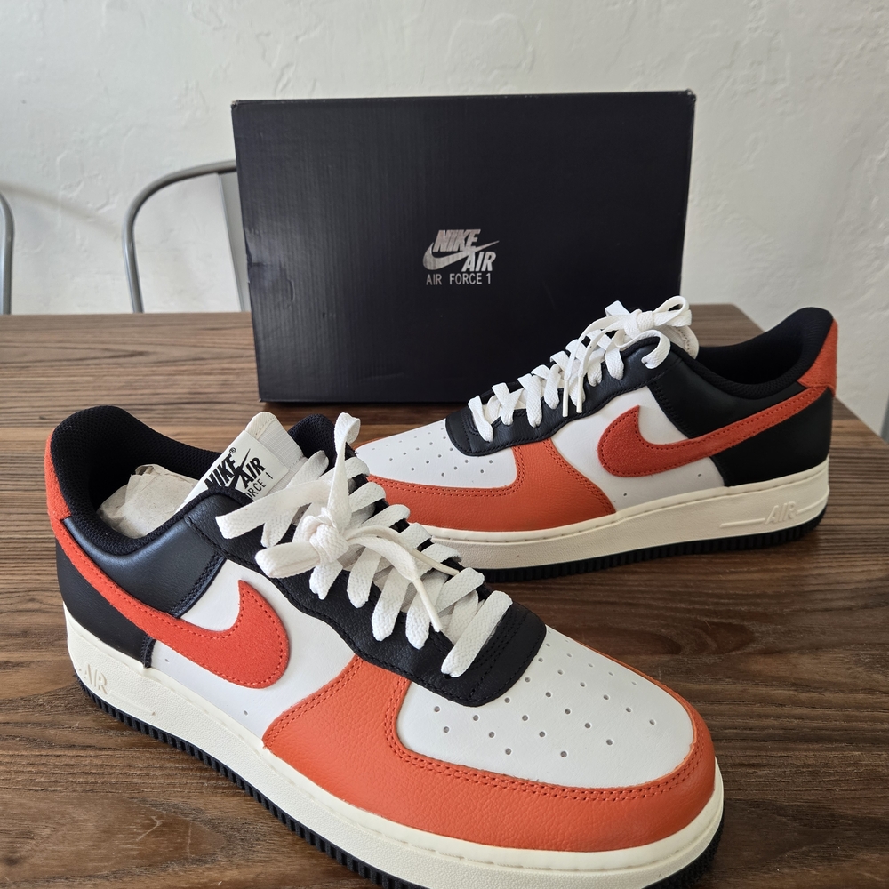 Nike Air Force 1 Low '07 LV8 Black Vintage Coral Phantom - HQ4987-010  10 New - Picture 5 of 11